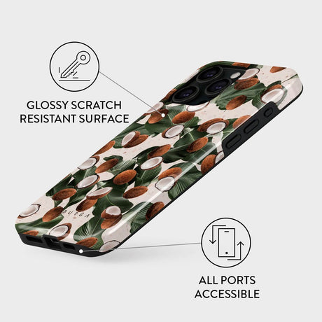 iPhone 15 Pro Burga Tough Fashion Skal - Coconut Crush