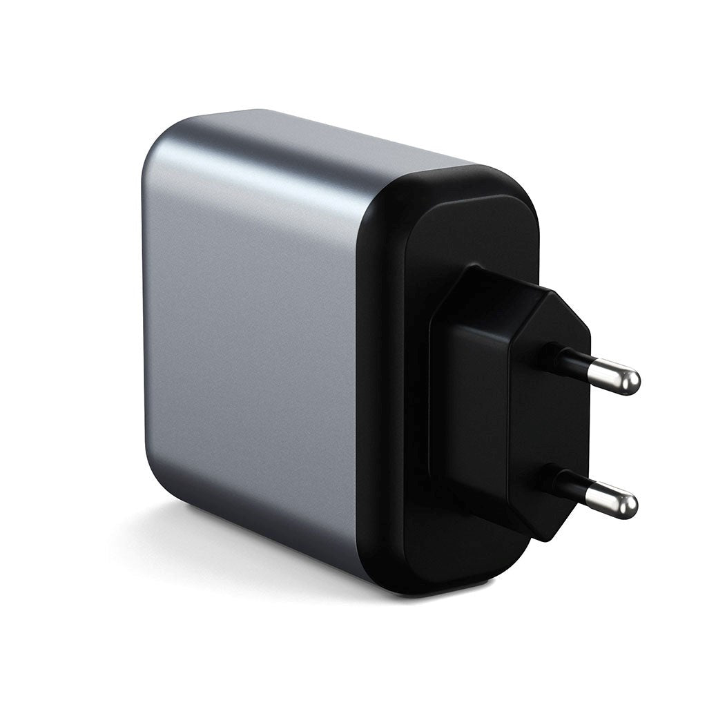 Satechi USB-C 30W PD Väggladdare med USB-A och USB-C - Space Grey