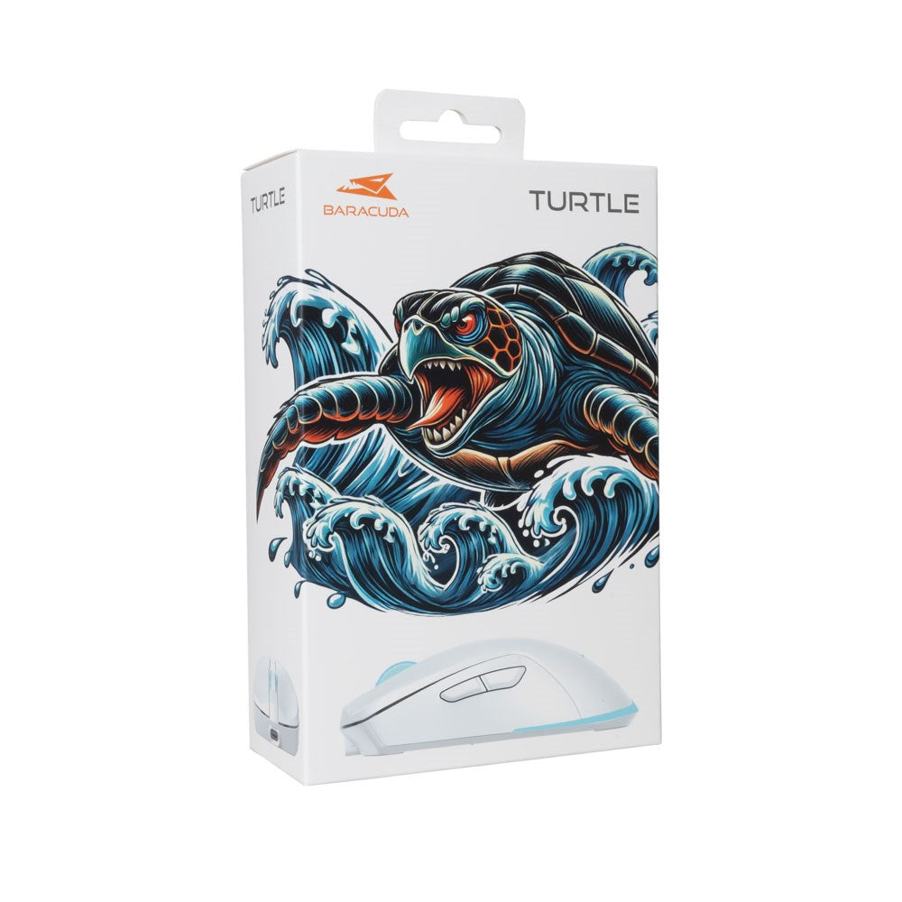 Baracuda TURTLE Trådlös Gaming Mus - 6D / 3200 DPI - Vit