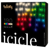 Twinkly 190L RGB och Varmt Vitt Icicle 5m Ljussträng - Transparent Ledning