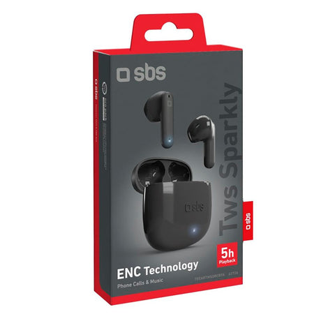 SBS Sparkly True Wireless In-Ear Bluetooth Hörlurar - Svart