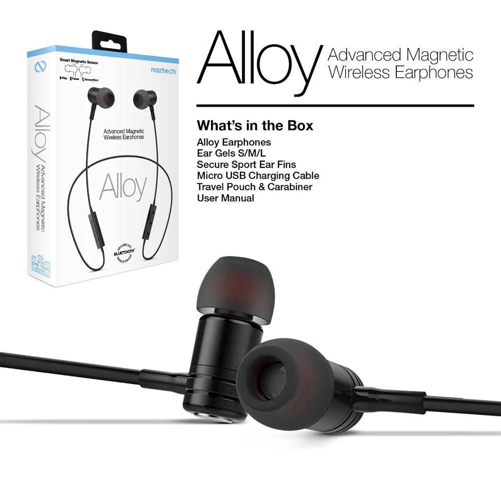 Naztech Alloy Trådlösa In-Ear Hörlurar - Svart