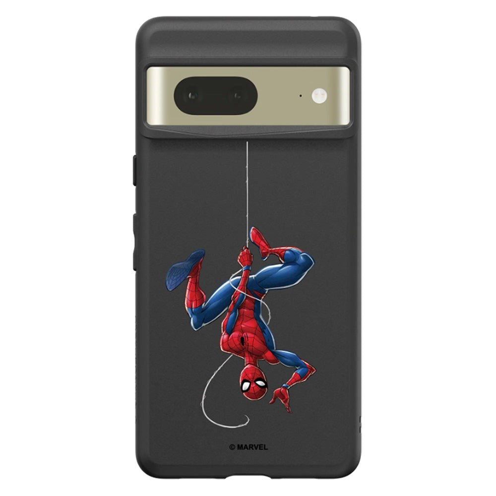 Google Pixel 7 RhinoShield SolidSuit Tåligt Skal med Marvel - Spider-man Upside Down