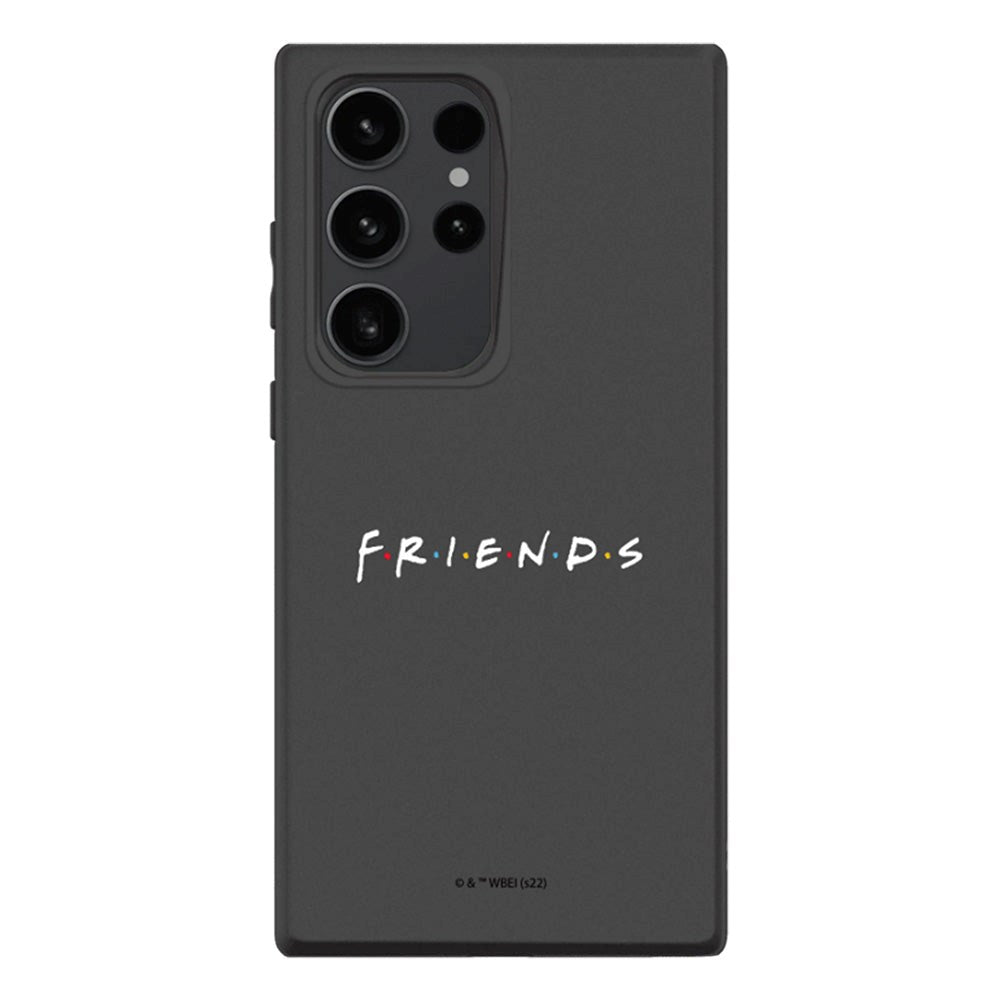 Samsung Galaxy S23 Ultra RhinoShield SolidSuit Tåligt Skal - Friends - White Friends Logo