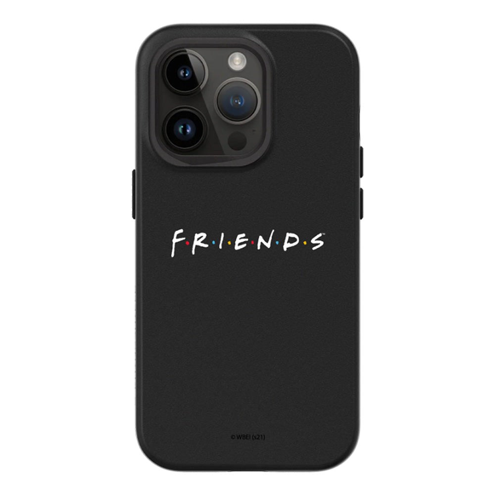 iPhone 14 Pro RhinoShield SolidSuit Tåligt Skal med Friends - White Friends Logo