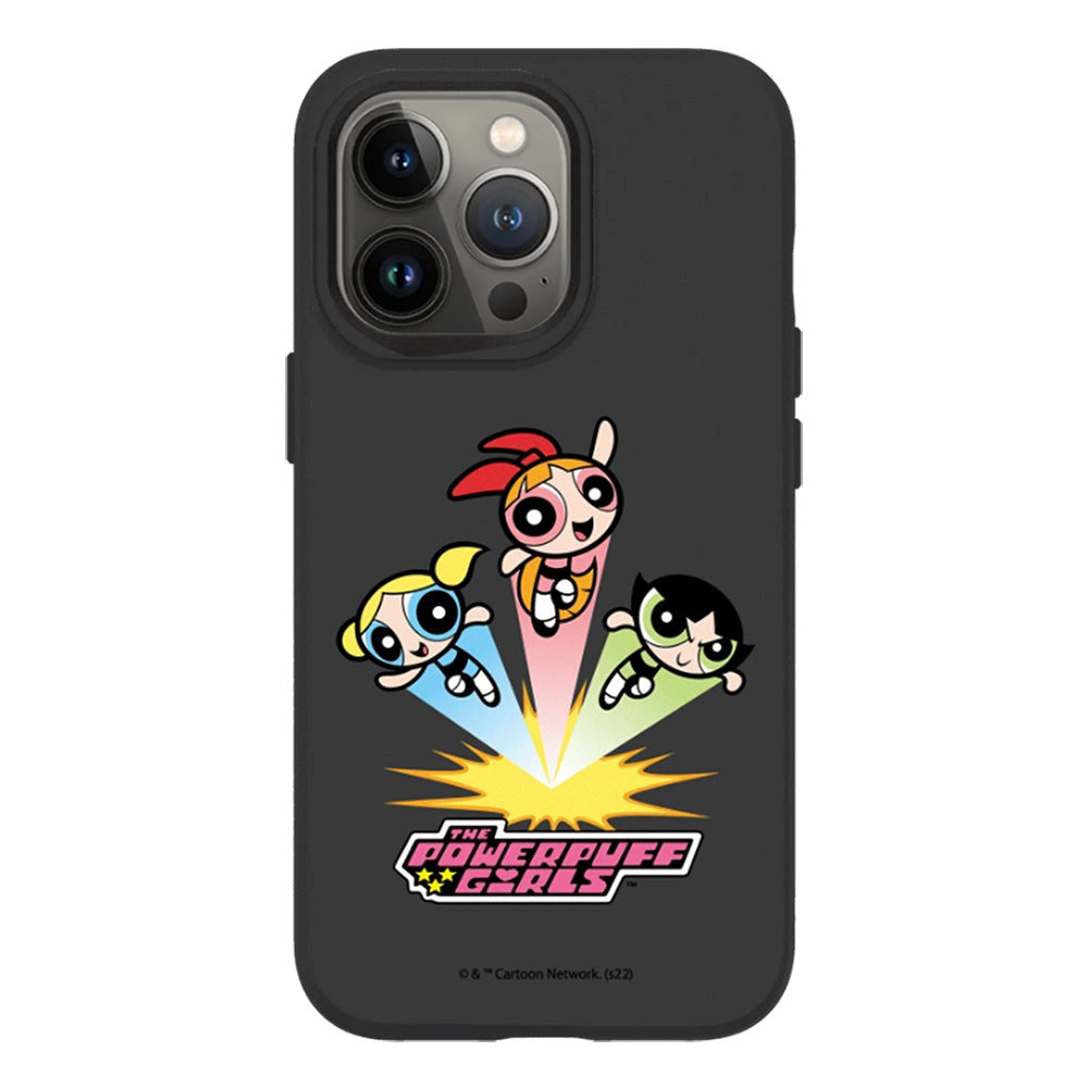 iPhone 13 Pro RhinoShield SolidSuit Tåligt Skal - The Powerpuff Girls - Fly High