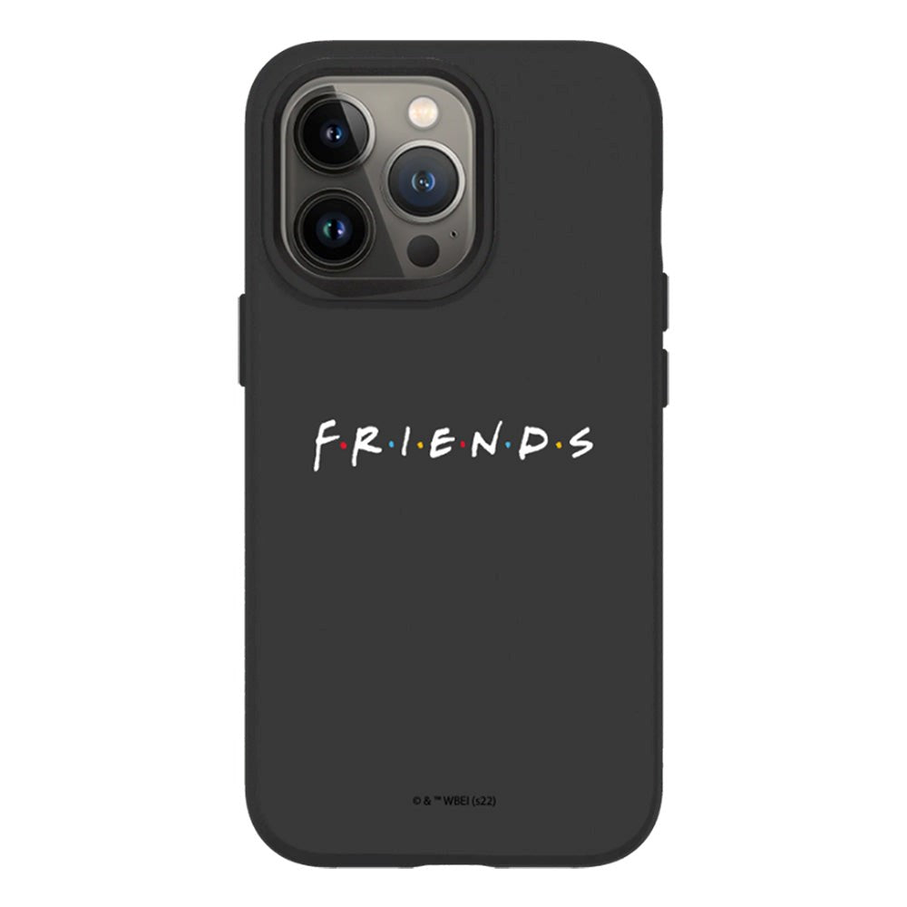 iPhone 13 Pro RhinoShield SolidSuit Tåligt Skal - Friends - White Friends Logo