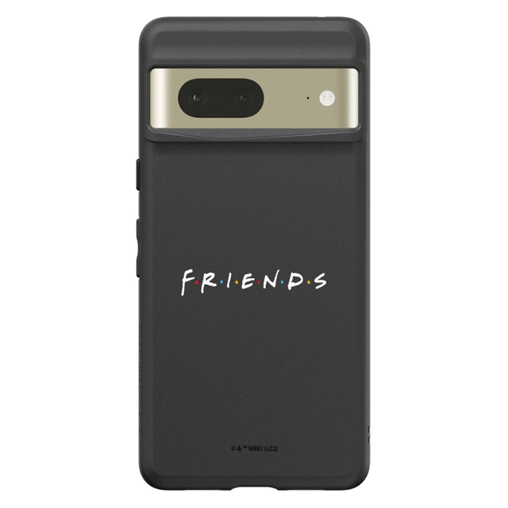 Google Pixel 7 RhinoShield SolidSuit Tåligt Skal med Friends - White Friends Logo