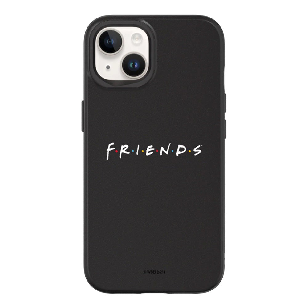 iPhone 13 RhinoShield SolidSuit Tåligt Skal - Friends - White Friends Logo