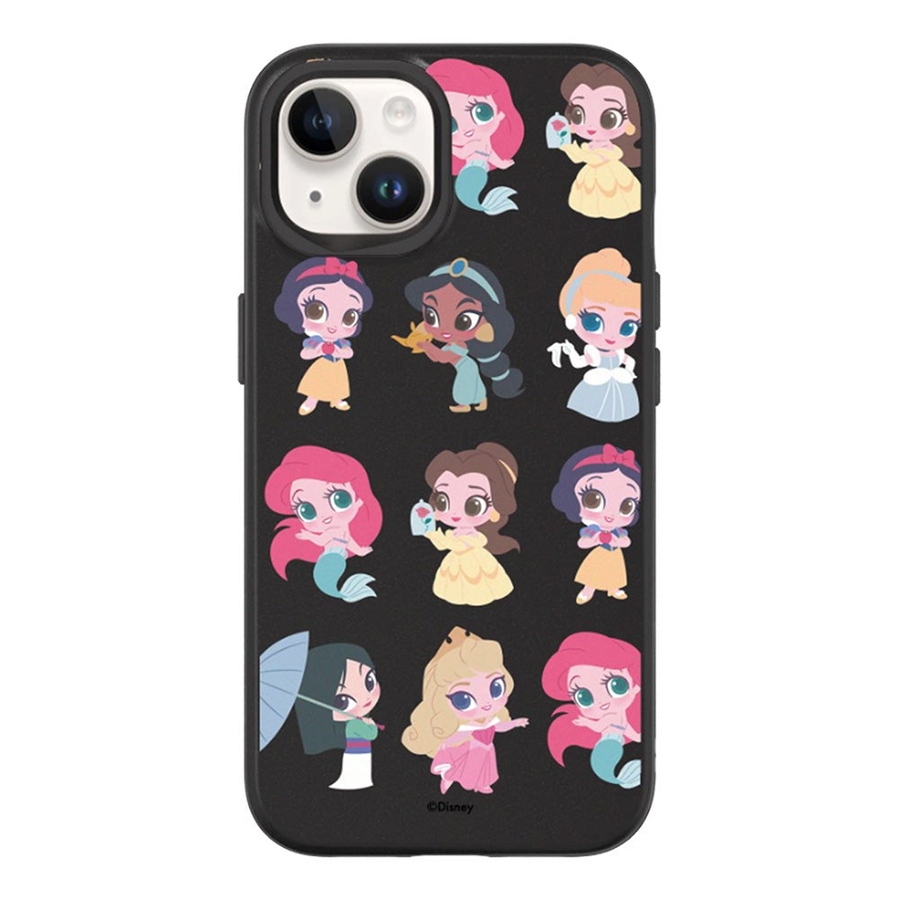 iPhone 14 / 13 RhinoShield SolidSuit Tåligt Skal - Disney Princess - Chibi Style