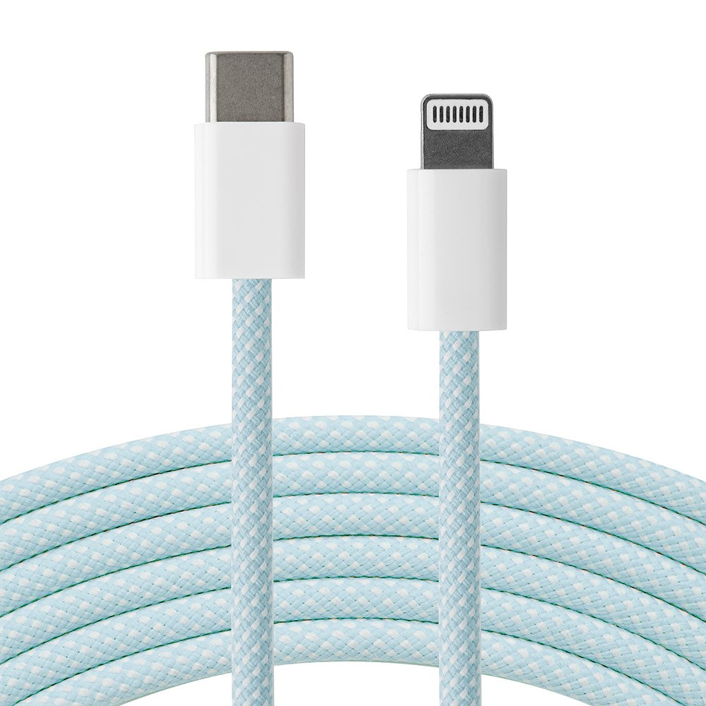 Xceed Braided USB-C till Lightning Kabel PD 60W - 2m - Blå