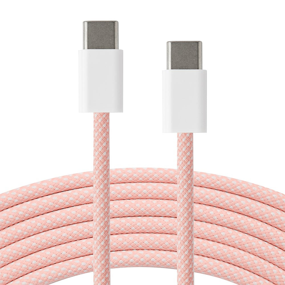 Xceed Braided USB-C till USB-C PD 60W - 2m - Rosa