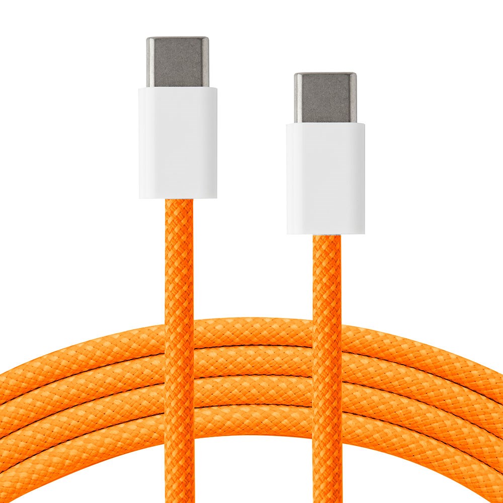 Xceed Braided USB-C till USB-C PD 60W - 1m - Orange
