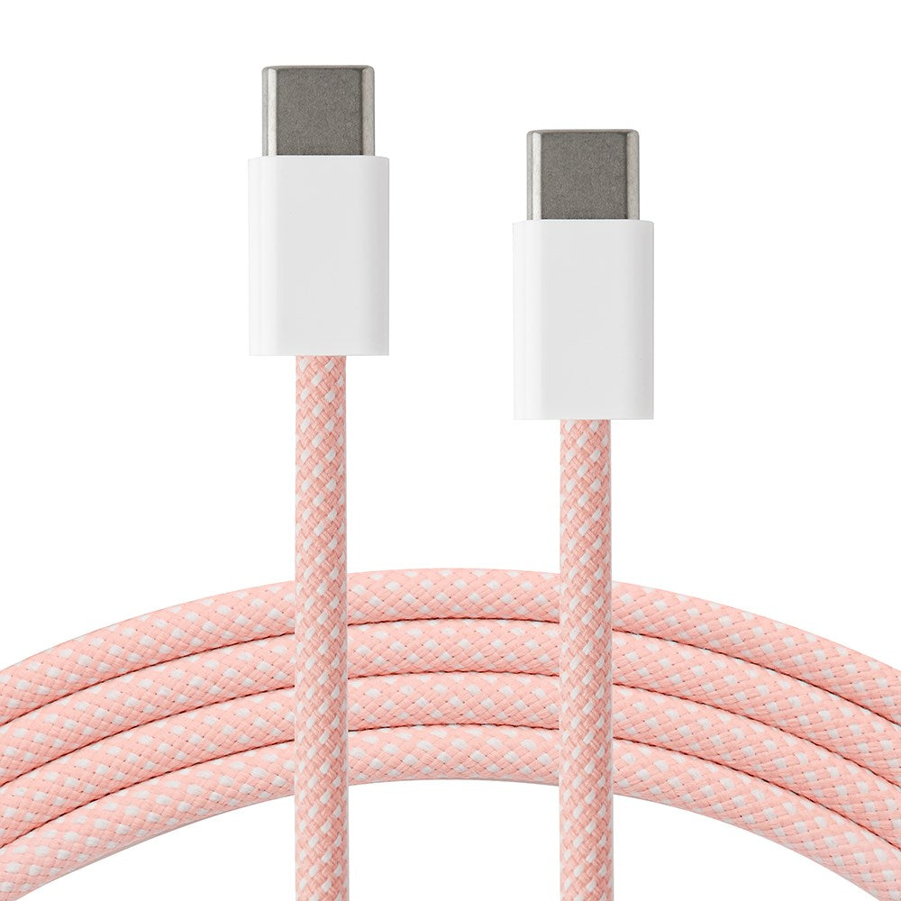 Xceed Braided USB-C till USB-C PD 60W - 1m - Rosa