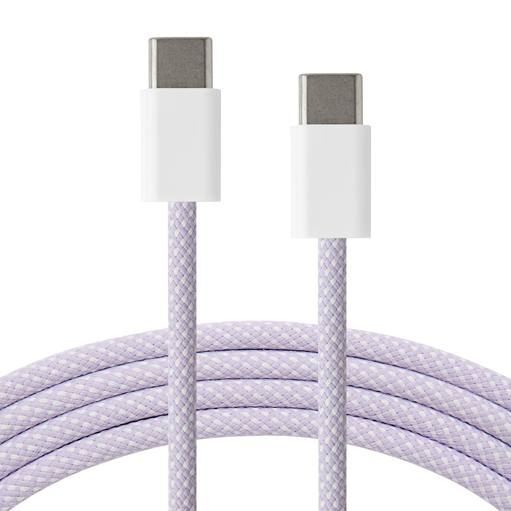 Xceed Braided USB-C till USB-C PD 60W - 1m - Lila