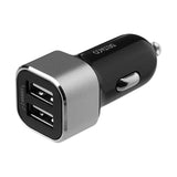 Deltaco 17W billaddare 2 X USB -A - SVART