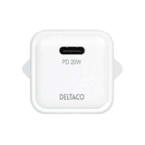 Deltaco PD 20W Mini Väggladdare med USB-C - Vit