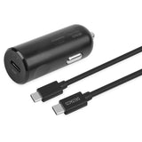 Deltaco Billaddare PD (Power Delivery) 20W inkl. USB-C-kabel - Svart