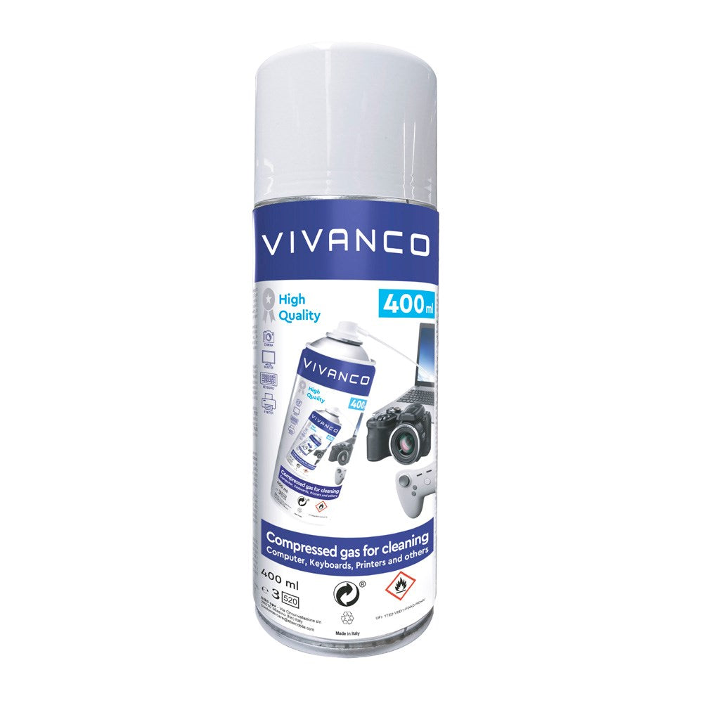 Vivanco Tryckluftsspray för Rengöring - 400 ml.