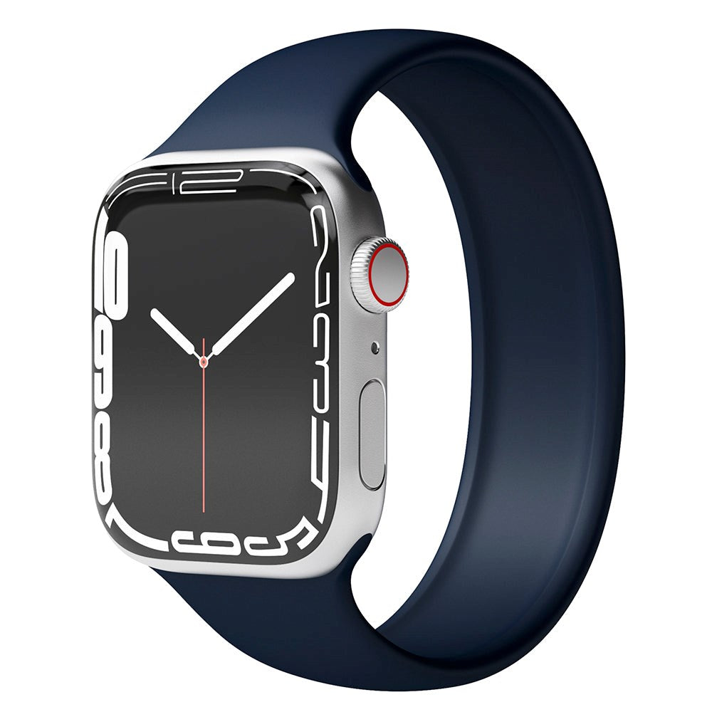 Vonmählen Apple Watch (38/40/SE/41/42mm) Solo Loop Band Small Silikon Rem - Blå