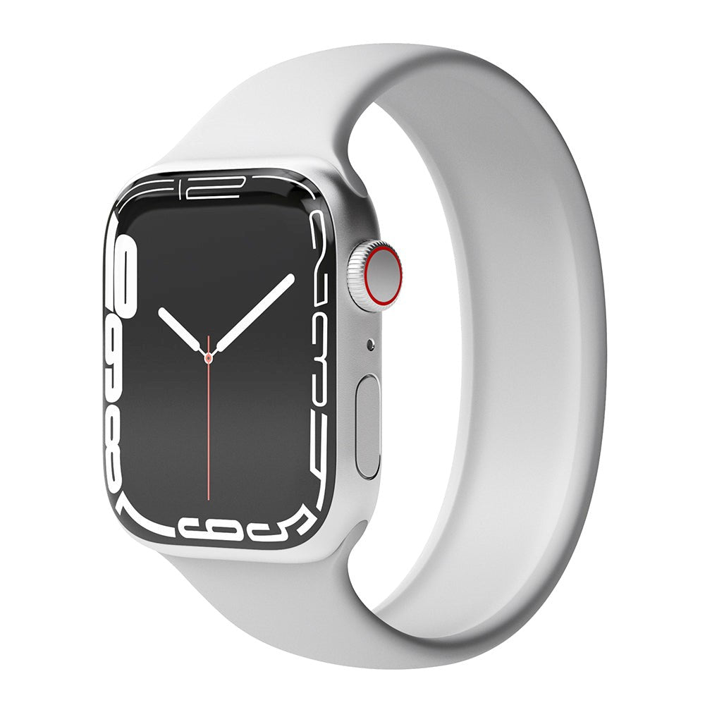 Vonmählen Apple Watch (42/44/SE/45/46/49mm) Solo Loop Band Small Silikon Rem - Grå