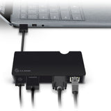 ALOGIC USB Dock m. 4 utgångar - Svart