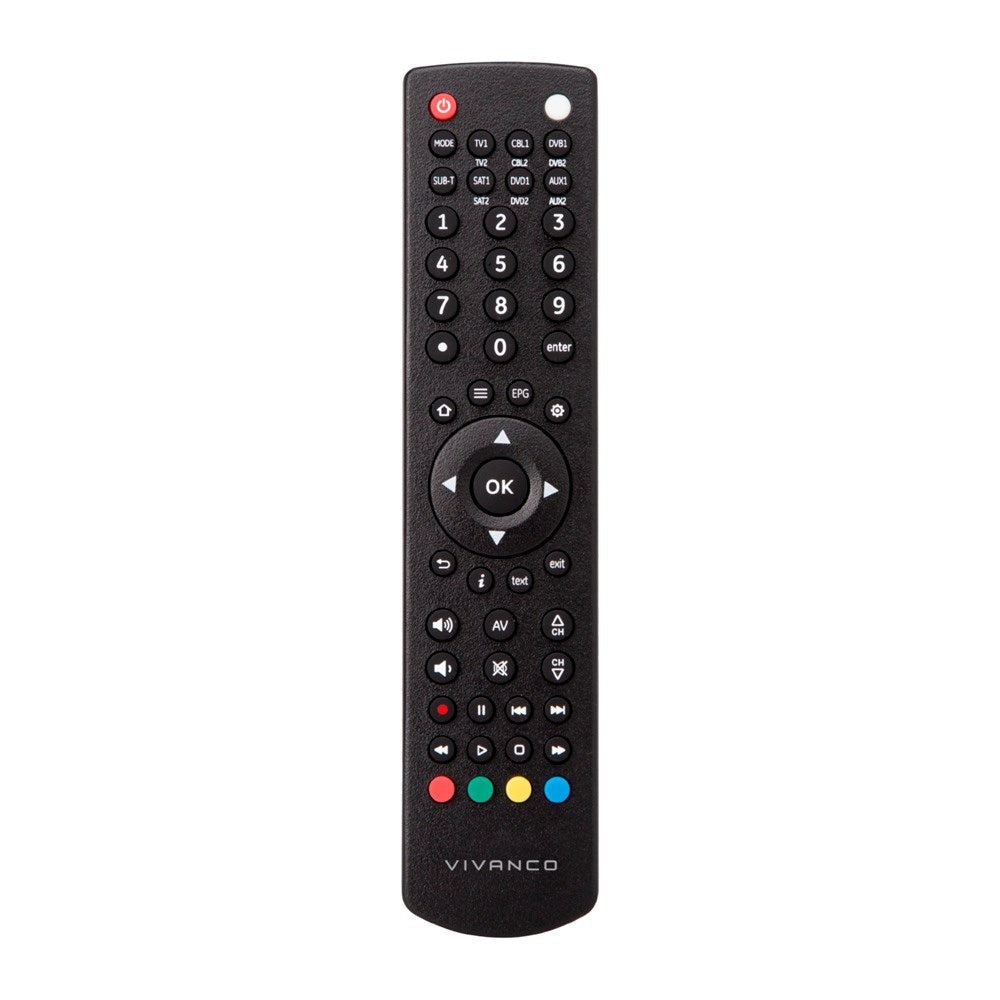 Vivanco Universalfjärrkontroll för TV / Smart TV / DVD-Spelare - Svart