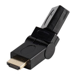Vivanco HDMI-Adapter (Hona till Hane) med 360° Roterbar Led - Svart