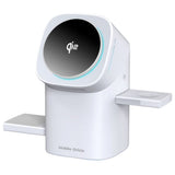 3-i-1 Qi2 Trådlös Laddare Mobile Origin - Telefon, Apple Watch & Hörlurar - Vit