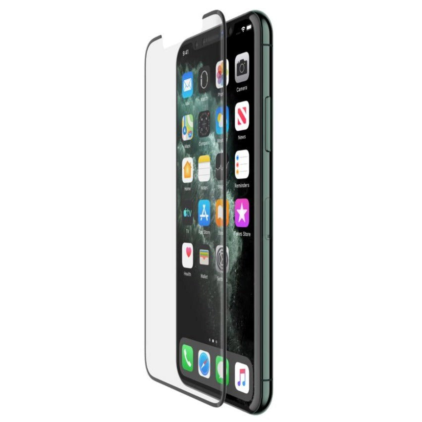 iPhone 11 Pro / Xs / X Belkin InvisiGlass UltraCurve Skärmskydd Härdat Glas - Skalvänligt - Svart