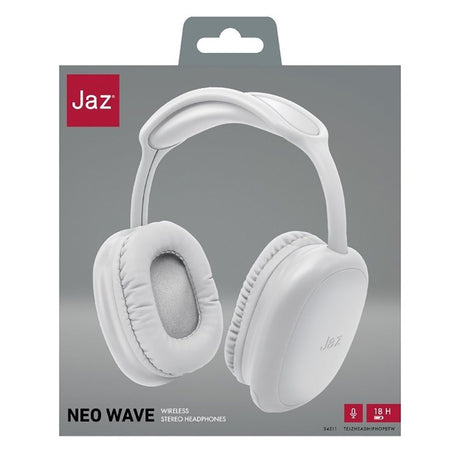 Jaz Neo Wave Trådlösa Bluetooth Over-Ear Hörlurar - Vit