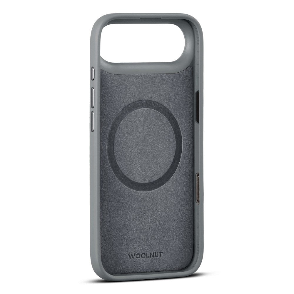 WOOLNUT iPhone Air Äkta Läder Skal - MagSafe Kompatibel - Grå