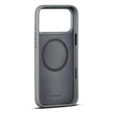 WOOLNUT iPhone 17 Pro Max Äkta Läder Skal - MagSafe Kompatibel - Grå