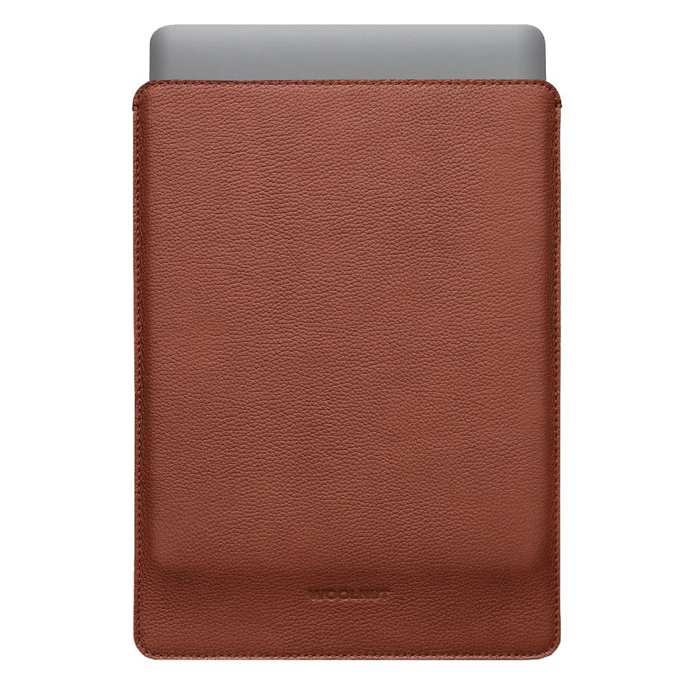 Woolnut Äkta Läder Sleeve för MacBook / Laptop 15" (350 x 245mm)  - Brun