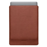 Woolnut Äkta Läder Sleeve för MacBook / Laptop 15" (350 x 245mm)  - Brun