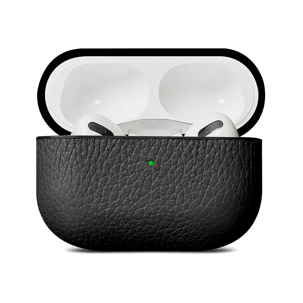 Woolnut AirPods Pro (1. gen.) Äkta Läderfodral - Svart