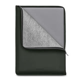 Woolnut Coated Folio Konstläder Sleeve för MacBook / Laptop 16" (360 x 250mm) - Grön