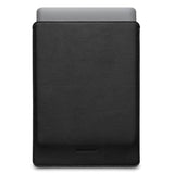 Woolnut Äkta Läder Sleeve för MacBook / Laptop 15" (350 x 245mm) - Svart