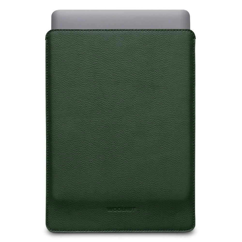 Woolnut Äkta Läder Sleeve för MacBook / Laptop 15" (350 x 245mm) - Grön