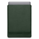 Woolnut Äkta Läder Sleeve för MacBook / Laptop 15" (350 x 245mm) - Grön