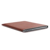Woolnut MacBook Pro 16" M4 / M3 / M2 / M1 (2024 - 2021) Äkta Läder Folio Sleeve - 27.5 x 37.5 cm - Brun