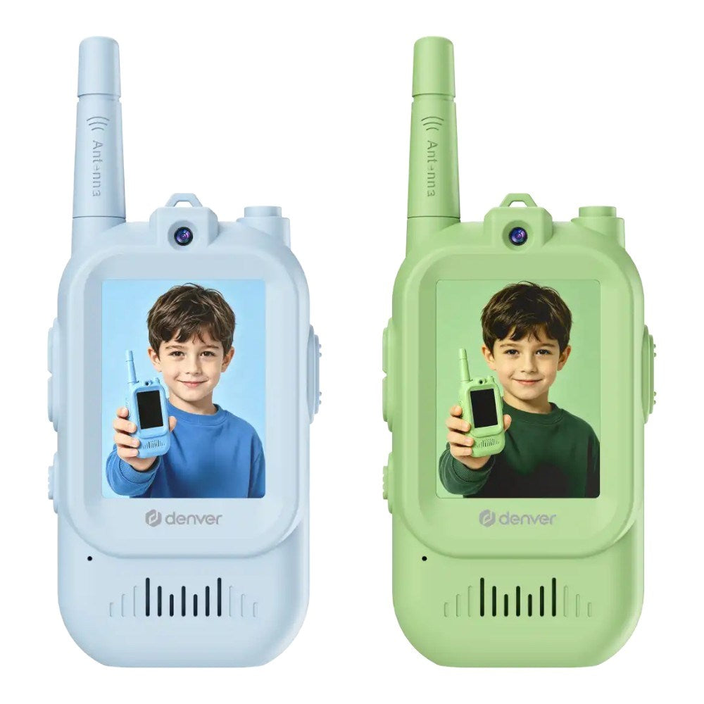 Denver WTV-462BUGN Video Walkie-Talkie Set - 2 st - Blå / Grön