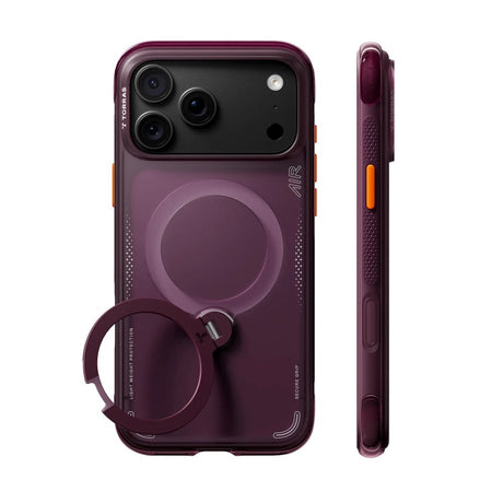 iPhone 18 Pro / 17 Pro TORRAS Ostand Q3 Air Skal - MagSafe Kompatibel - Lila