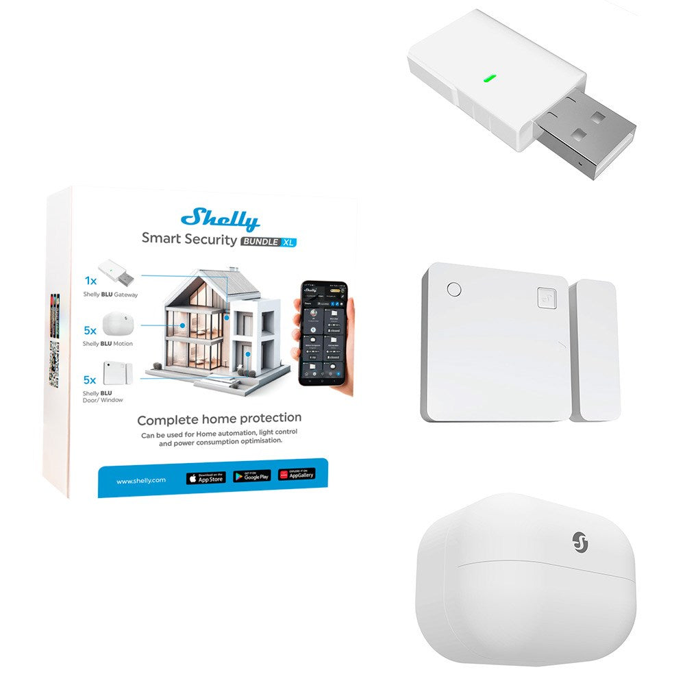 Shelly Smart Security Bundle XL - Vit